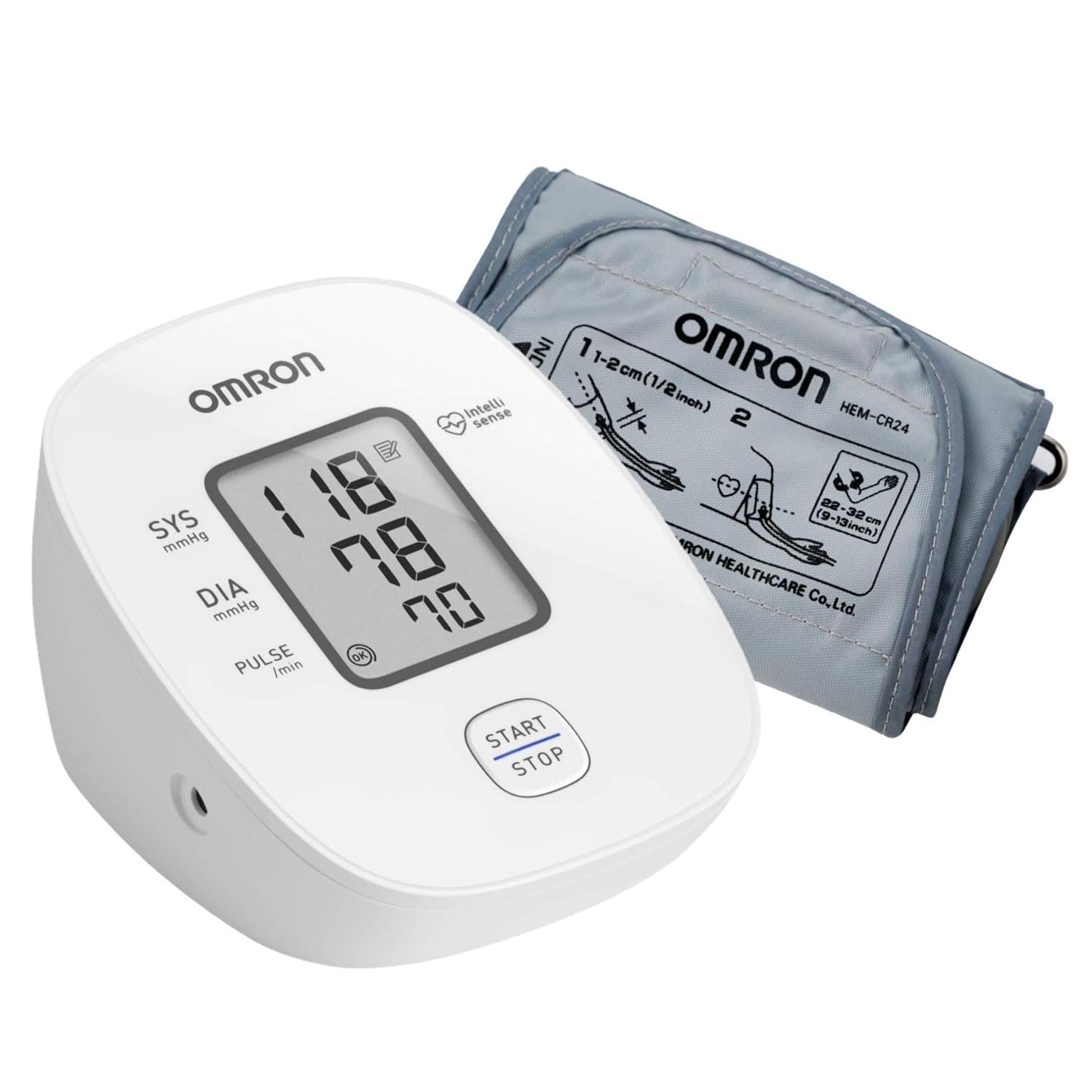 Omron HEM 7121J Digital Arm Blood Pressure Monitor with IntelliSense Technology & Cuff Wrapping Guide Omron HEM 7121J Digital Arm Blood Pressure Monitor with IntelliSense Technology & Cuff Wrapping Guide